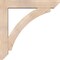 Ekena Millwork Thorton Slat Smooth Bracket w/ Offset Brace, Douglas Fir, 7 1/2"W x 42"D x 42"H BKT0806X42X42THR06SDF - alternate 3